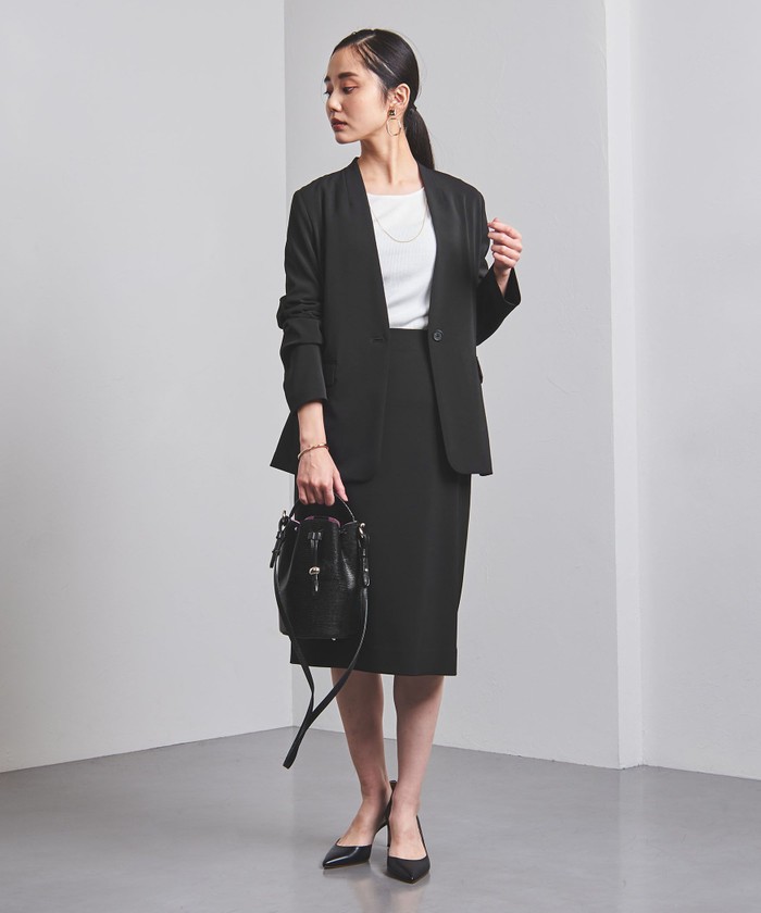 UNITED ARROWS>FEEL FREE Vノーカラー ジャケット B †(504464879 UNITED ARROWS>FEEL FREE Vノーカラー ジャケット B †(504464879