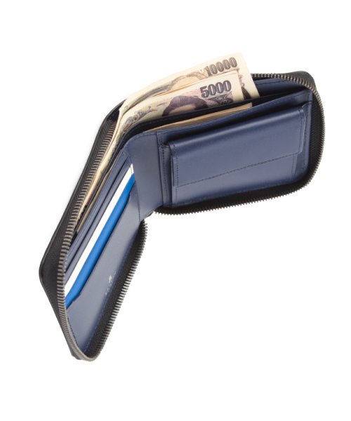 LANVIN(ランバン)/ランバン 財布 二つ折り財布 本革 レザーメンズ レディース ラウンドファスナー ブランド ランバンオンブルー LANVIN en Bleu 528612/img10
