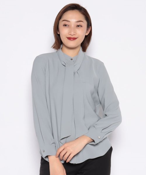 theory luxe 22AW ゆす New Saxony ブラウス パンツ 黒42