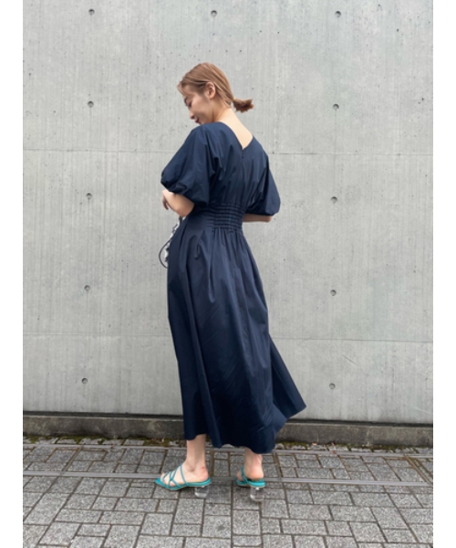 Vネックウエストタックワンピース Www Thegreatescape Fi