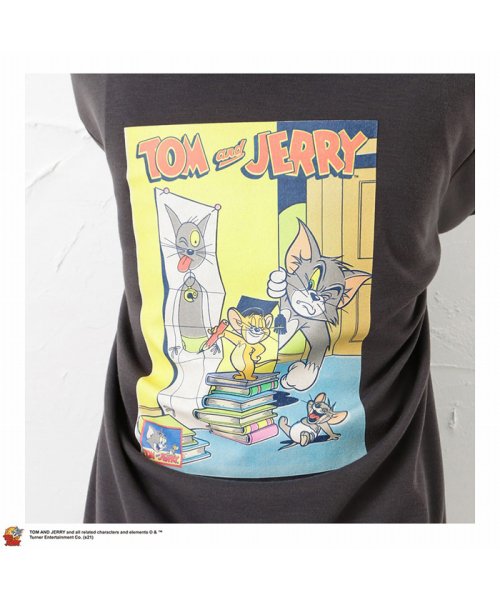 MAC HOUSE(women)(マックハウス（レディース）)/Tom and Jerry ポンチ素材 プリントパーカー 2183－6910/img08