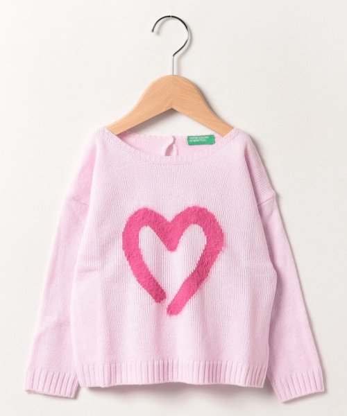 BENETTON (UNITED COLORS OF BENETTON GIRLS)(ユナイテッド　カラーズ　オブ　ベネトン　ガールズ)/キッズレインボーモチーフラウンドネックニット・セーターG/img20