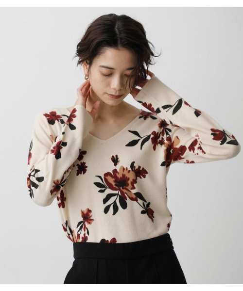 AZUL by moussy(アズールバイマウジー)/NUDIE 2WAY FLOWER KNIT TOPS/img11