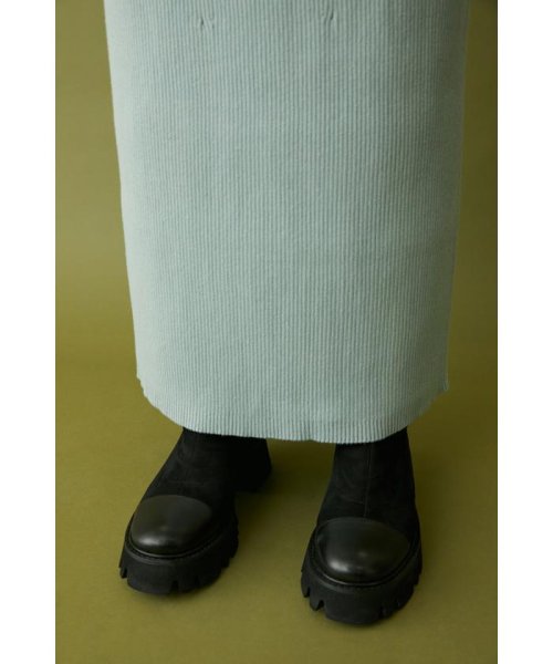 HeRIN.CYE(ヘリンドットサイ)/Back slit rib knit skirt 2/img07