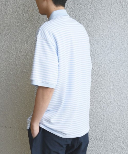 SHIPS any MEN(シップス　エニィ　メン)/【SHIPS any別注】Munsingwear: ビック ポロシャツ ボーダー 半袖 22SS◇/img05