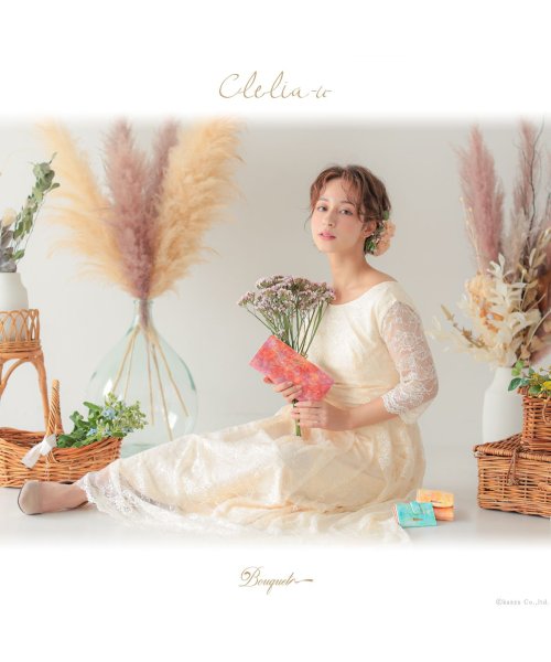 Clelia-u-(クレリアユー)/Clelia－u－ クレリアユー がま口財布 レディース 長財布 本革 エナメル アートレザー 日本製 Bouquetシリーズ CLU－804/img02