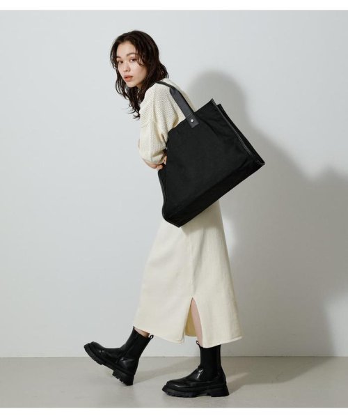 AZUL by moussy(アズールバイマウジー)/LINEN LIKE BIG TOTE BAG/img02
