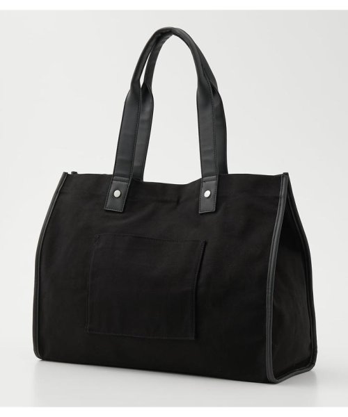 AZUL by moussy(アズールバイマウジー)/LINEN LIKE BIG TOTE BAG/img04