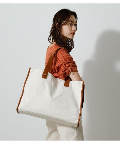 AZUL by moussy(アズールバイマウジー)/LINEN LIKE BIG TOTE BAG/img09