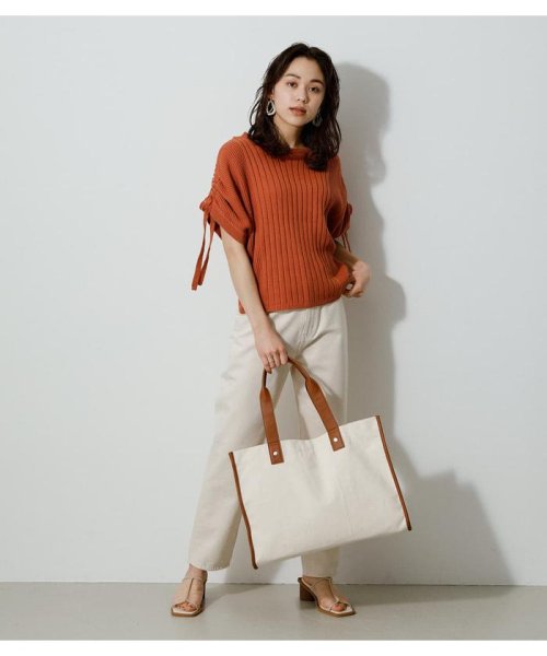 AZUL by moussy(アズールバイマウジー)/LINEN LIKE BIG TOTE BAG/img10