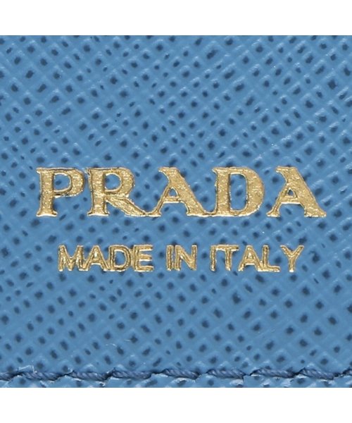 PRADA(プラダ)/プラダ 三つ折り財布 サフィアーノメタルオロマルチカラー ミニ財布 ブルー レディース PRADA 1MH021 ZLP F02T0/img07