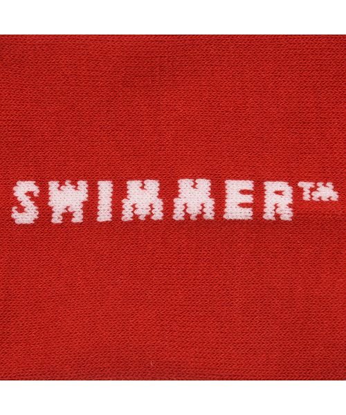 SWIMMER(スイマー)/福助 公式 靴下 レディース SWIMMER クマさんワンポイント ショート丈 370－21M5<br>23－25cm レッド ホワイト スイマー 女性 婦人 /img08