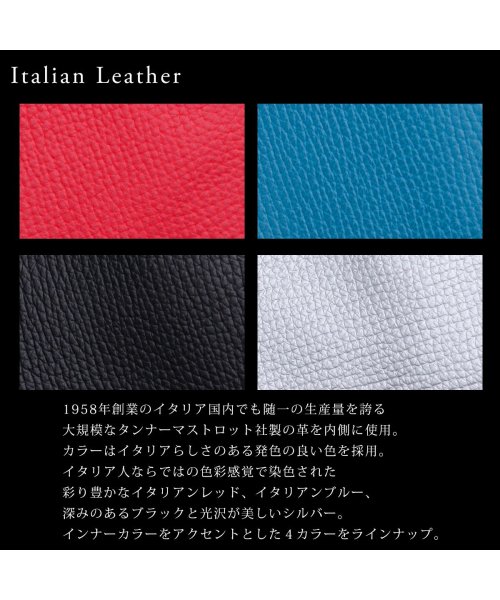 Blu're(ブルーレ)/BLU'RE ブルーレ 財布 メンズ 二つ折り 本革 イタリアンレザー メタラックスメッシュ コンパクト 二つ折り財布 日本製 BLU－7002/img04