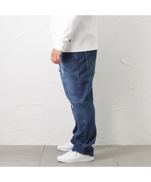 MAC HOUSE(men)(マックハウス（メンズ）)/[大きいサイズ] NAVY ネイビー RUN DENIM イージーストレート キングサイズ RD－M025－K/img01