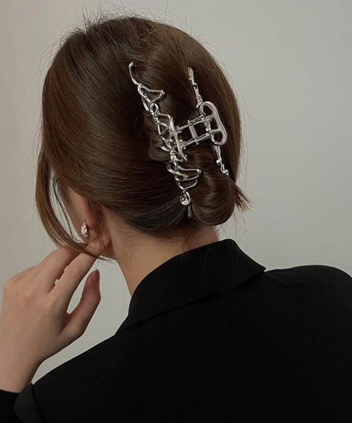 ARGO TOKYO(アルゴトウキョウ)/Sliver coating hair clip 26006　シルバーコーデイングヘアクリップ　ヘアクリップ　ヘアアクセサリー/img03