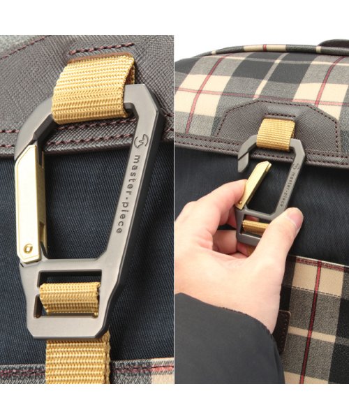 マスターピース リュック バッグ メンズ レディース チェック カラビナ付き A4 B4 master－piece mspc－02351－c2 