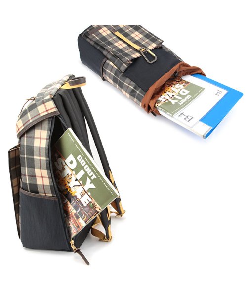 マスターピース リュック バッグ メンズ レディース チェック カラビナ付き A4 B4 master－piece mspc－02351－c2 
