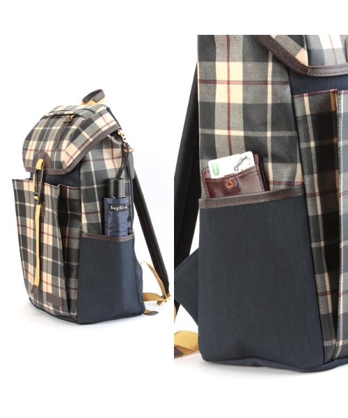 マスターピース リュック バッグ メンズ レディース チェック カラビナ付き A4 B4 master－piece mspc－02351－c2 