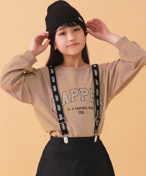 ANAP KIDS(アナップキッズ)/ミニ裏毛ロゴ刺繍トレーナー/img01