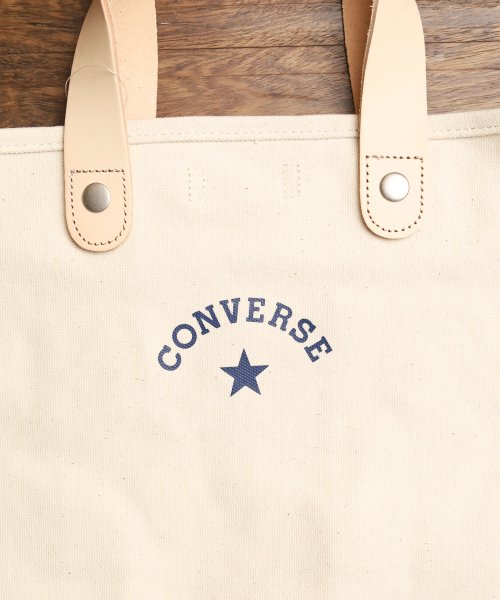 ar/mg(エーアールエムジー)/【78】【14478400】【CONVERSE】CANVAS LEATHER TOTE BAG/img05