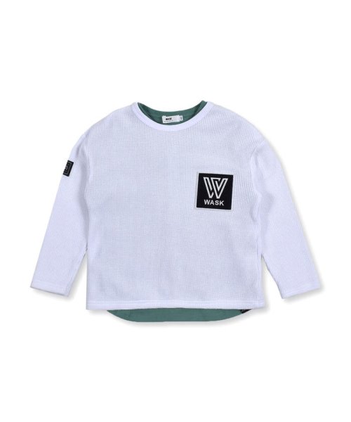 WASK(ワスク)/W ワッペン 長袖 + ロゴ 半袖 Tシャツ セット (100~160cm)/img07