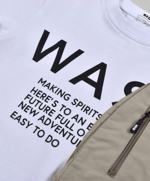 WASK(ワスク)/片 ポケット ワイド ロング Tシャツ (100~160cm)/img07