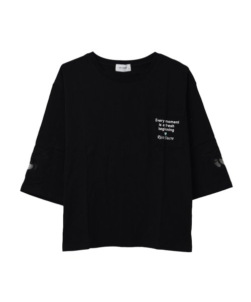 RiCO SUCRE(リコ シュクレ)/チェリーチュール七分袖Tシャツ/img11