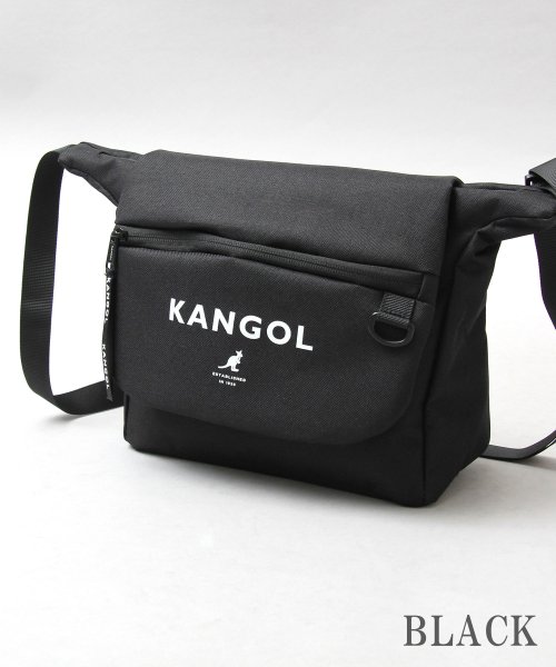 KANGOL(KANGOL)/KANGOL カンゴール フラップ ミニショルダーバッグ メッセンジャーバッグ シンプル タウンユース 旅行 アウトドア/img11