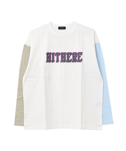 RAT EFFECT(ラット エフェクト)/HITHEREロゴプリントロングTシャツ/img10