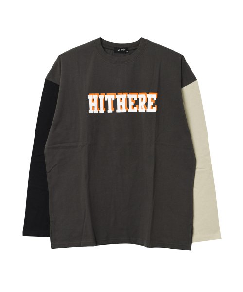 RAT EFFECT(ラット エフェクト)/HITHEREロゴプリントロングTシャツ/img12