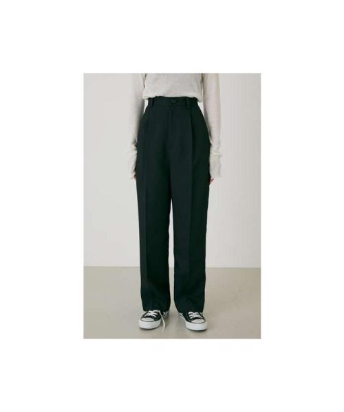 BLACK BY MOUSSY(ブラックバイマウジー)/relax straight pants/img01