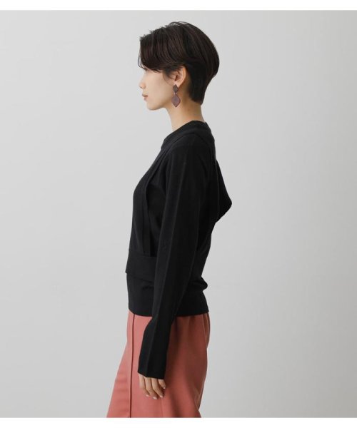 AZUL by moussy(アズールバイマウジー)/2WAY SHORTVEST LAYERED KNIT/img05