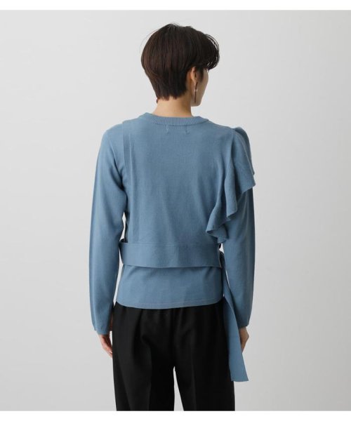 AZUL by moussy(アズールバイマウジー)/2WAY SHORTVEST LAYERED KNIT/img24