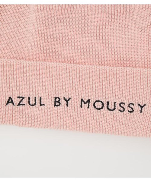 AZUL by moussy(アズールバイマウジー)/AZULBYMOUSSY LOGO KNIT CAP/img09
