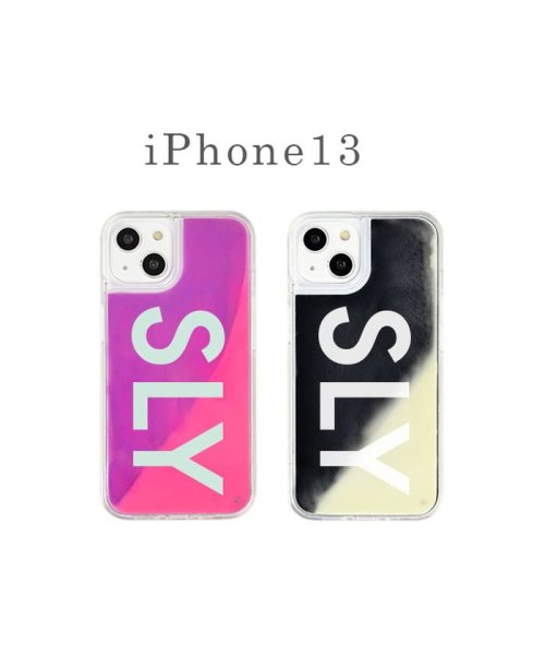 SLY(スライ)/iphone13 ケース SLY スライ ネオンサンドケース/logo スマホケース iphone13 ケース きらきら かわいい キラキラ iphone13ケ/img01