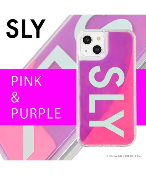 SLY(スライ)/iphone13 ケース SLY スライ ネオンサンドケース/logo スマホケース iphone13 ケース きらきら かわいい キラキラ iphone13ケ/img04