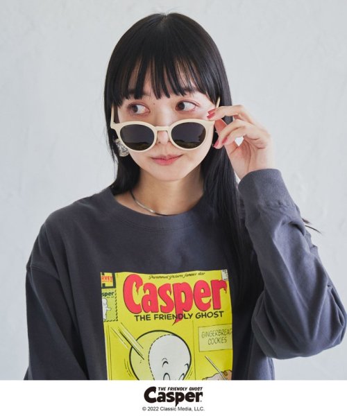 coen(coen)/【ユニセックス】Casper (キャスパー)別注プリントロングスリーブTシャツ/img02