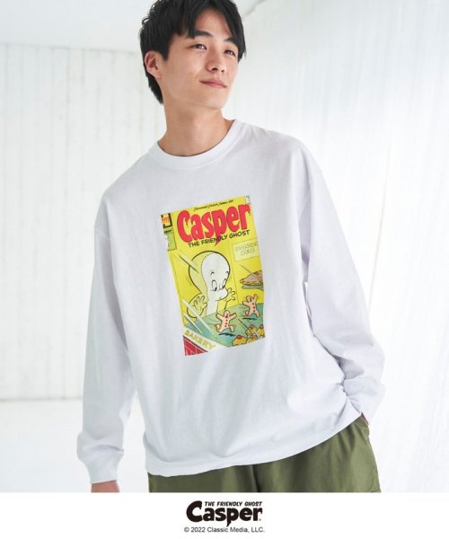 coen(coen)/【ユニセックス】Casper (キャスパー)別注プリントロングスリーブTシャツ/img08