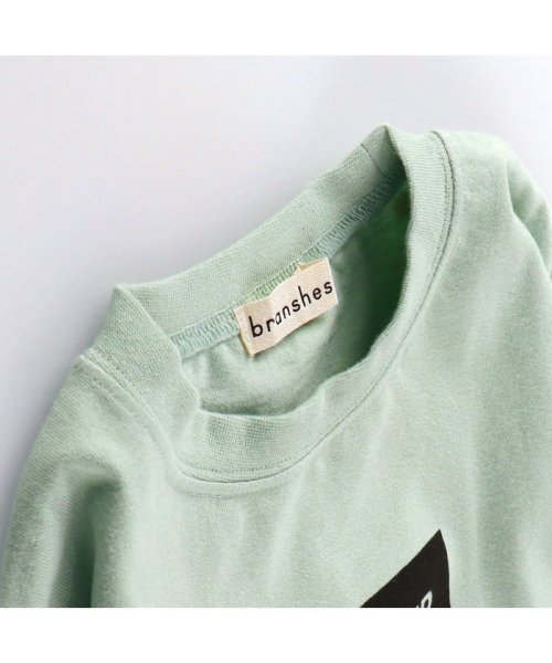 BRANSHES(ブランシェス)/【重ね着風】ボックスロゴ長袖Tシャツ ロンT/img13