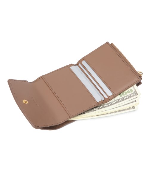 UNGRID bag(アングリッド　バッグ)/牛革天然石ブローチ　フラップ三つ折りミニ財布/img14