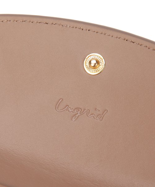 UNGRID bag(アングリッド　バッグ)/牛革天然石ブローチ　フラップ三つ折りミニ財布/img17