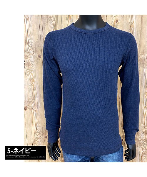 TopIsm(トップイズム)/AVIREX アビレックス ロングTシャツ メンズ 長袖 サーマル クルーネックTシャツ 無地 デイリーインナー カットソー ロンT/img15