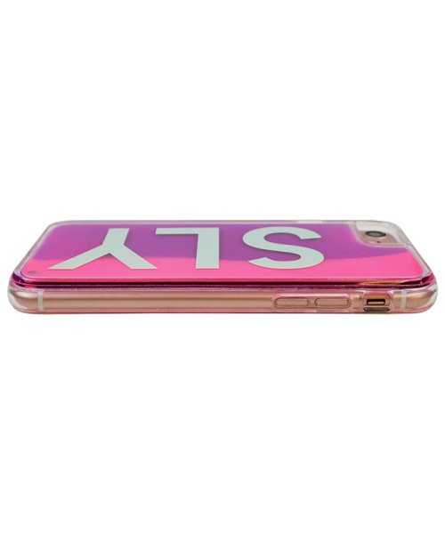 SLY(スライ)/iphone se3 ケース iphone se2 ケース iphone8/7 スライ SLY logo/ピンク×紫 ネオンサンドケース アイフォンケース/img04