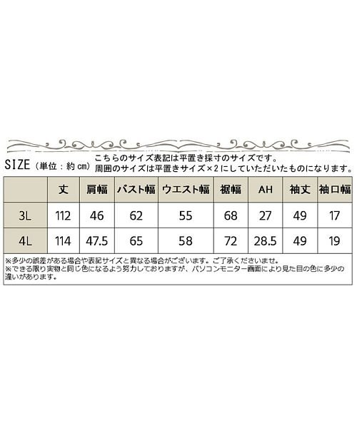 GOLD JAPAN(ゴールドジャパン)/大きいサイズ レディース ビッグサイズ ゴールドボタン付きシャツワンピース/img18