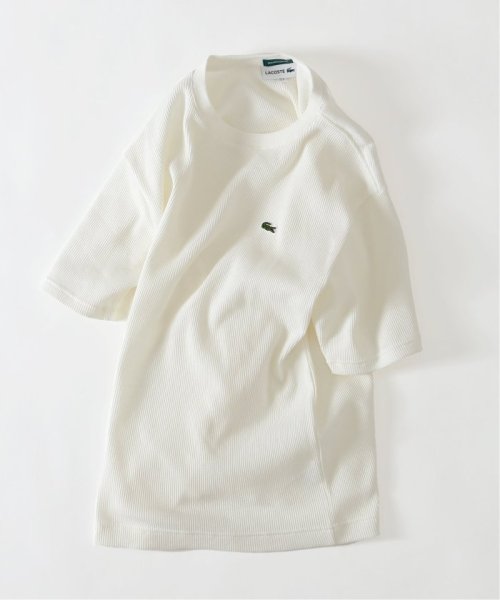 417 EDIFICE(フォーワンセブン　エディフィス)/【LACOSTE / ラコステ】 別注コットンリネン ワッフルTシャツ/img15