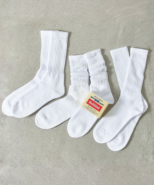 healthknit(ヘルスニット)/【Healthknit / ヘルスニット】3足セット ヘビーウェイト ロング ハイ クルー ソックス 靴下 3PACK SET SOCKS/img03