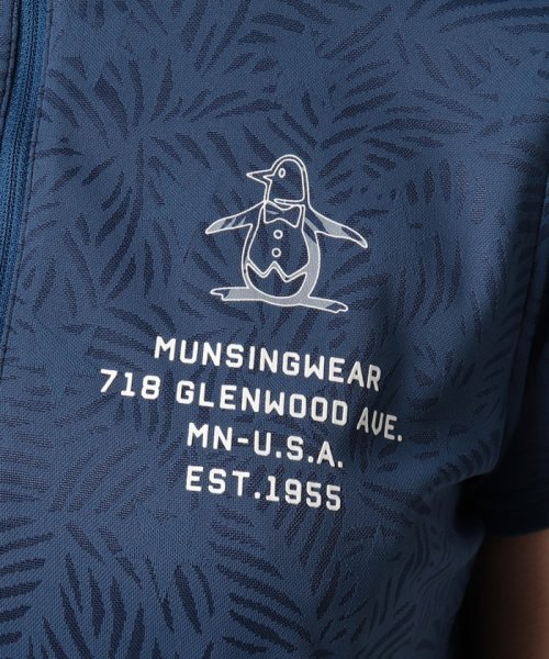 Munsingwear(マンシングウェア)/リーフ柄ジップアップ半袖シャツ【アウトレット】/img06