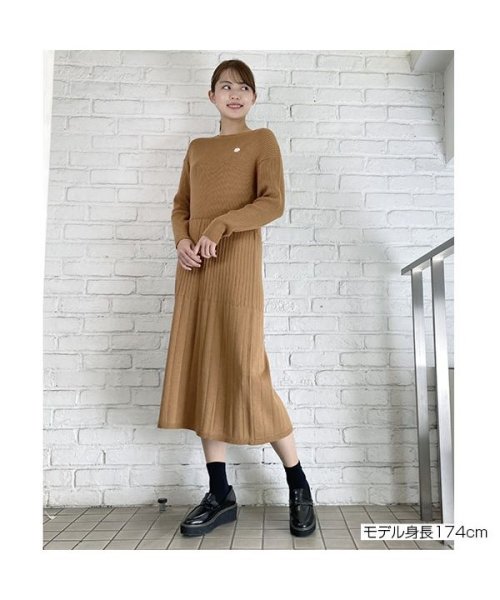 リブティアードニット ワンピース マリークヮント Mary Quant Magaseek