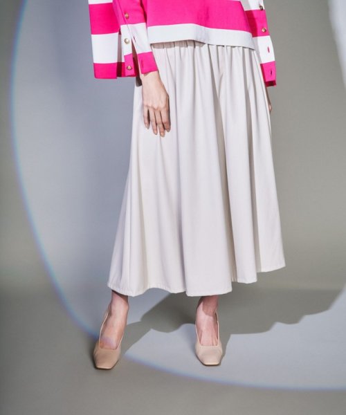 フェイクレザースカート 