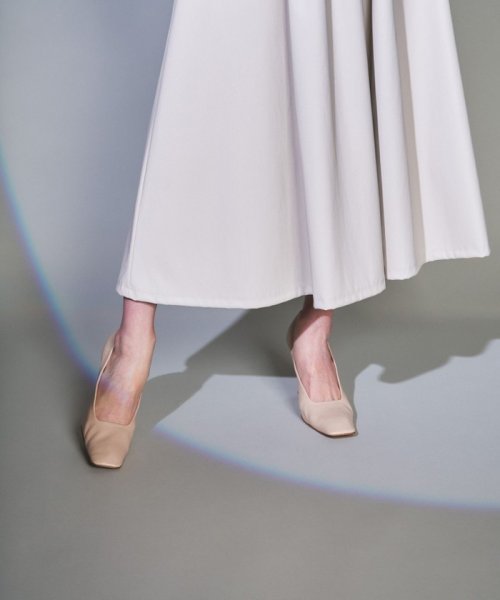 フェイクレザースカート 